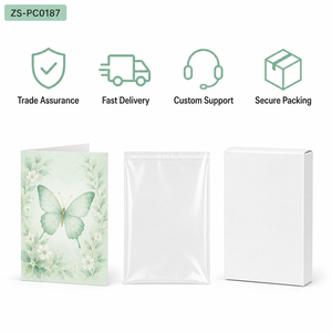 Carte de vœux pliable 3D en forme de papillon, carte cadeau pop-up en papier, personnalisable et imprimable pour anniversaire, festival, occasions romantiques - Product Image 6