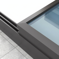 Ventana de Techo Rectangular Moderna BOCHARM, de Aleación de Aluminio, Doble Acristalamiento, Aislamiento Térmico Low-E, Eficiente Energéticamente, para Villa