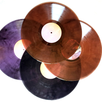 Disque vinyle translucide à effet éclaboussures de couleur (7"-12" 115g) ou disque vinyle LP or/argent avec emballage personnalisé