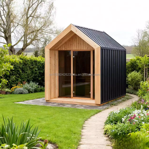 Современный сборный дом из легких стальных конструкций, контейнерного типа, с французской мансардной крышей, для использования в качестве мастерской, санузла, спальни или офиса. - Product Image 4