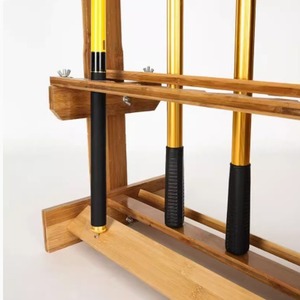 <span class=keywords><strong>Support</strong></span> de rangement et de présentation léger et portable en bois pour cannes à pêche à la carpe avec installation au sol - Product Image 2