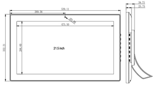 Màn Hình Lớn Vesa Wall Mount 21 21.5 Inch Tất Cả Trong Một Máy Tính Bảng <span class=keywords><strong>Android</strong></span> Với Trình Điều Khiển Sim Usb - Product Image 6