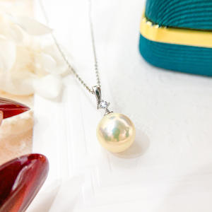 Pendentif en argent S925 à faire soi-même avec des perles rondes de 10-11 mm, support vide, collier simple, accessoires 30795 - Product Image 3