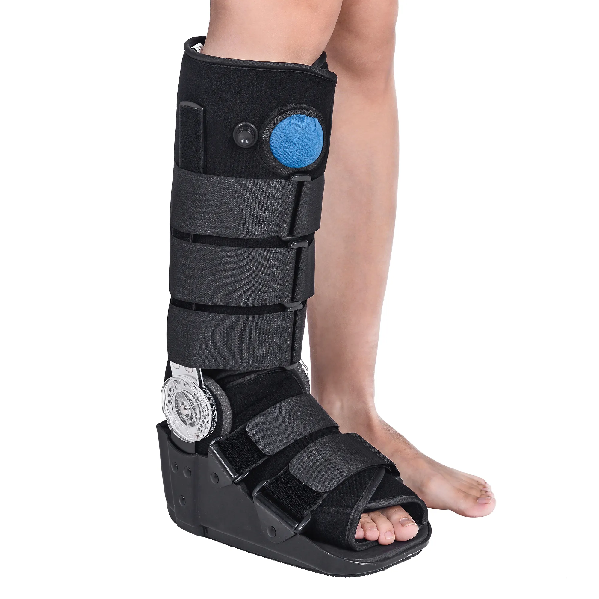 Orthopedic Adjustable Black Compression Recovery Walker Ankle Fracture Boot Ankle Support Brace for Pain Relief