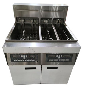 Commercial Electric Deep <strong>Fryer</strong> with 3 Tanks 4 Baskets Restaurant Use <strong>Chips</strong> Fish Donuts KFC Chicken More - Product Image 2