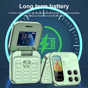 Teléfono Móvil I18 Pro Mini Flip, Red 2G GSM, Doble SIM, Grabación Automática <span class=keywords><strong>de</strong></span> Llamadas, Marcación Rápida, Radio FM, Diseño Plegable, Tipo C - Product Image 6