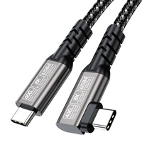 Cable de Datos USB5 de Alta Velocidad 80G 240W con Carga Rápida para Laptop y Teléfono, Tipo-C a C, Compatible con Adaptador de Proyección HD 16K