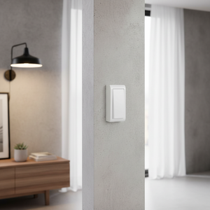 Interruttore/switch da superficie a montaggio stretto, Serie Mural, bianco (Solera MUR02/2U) - Product Image 3