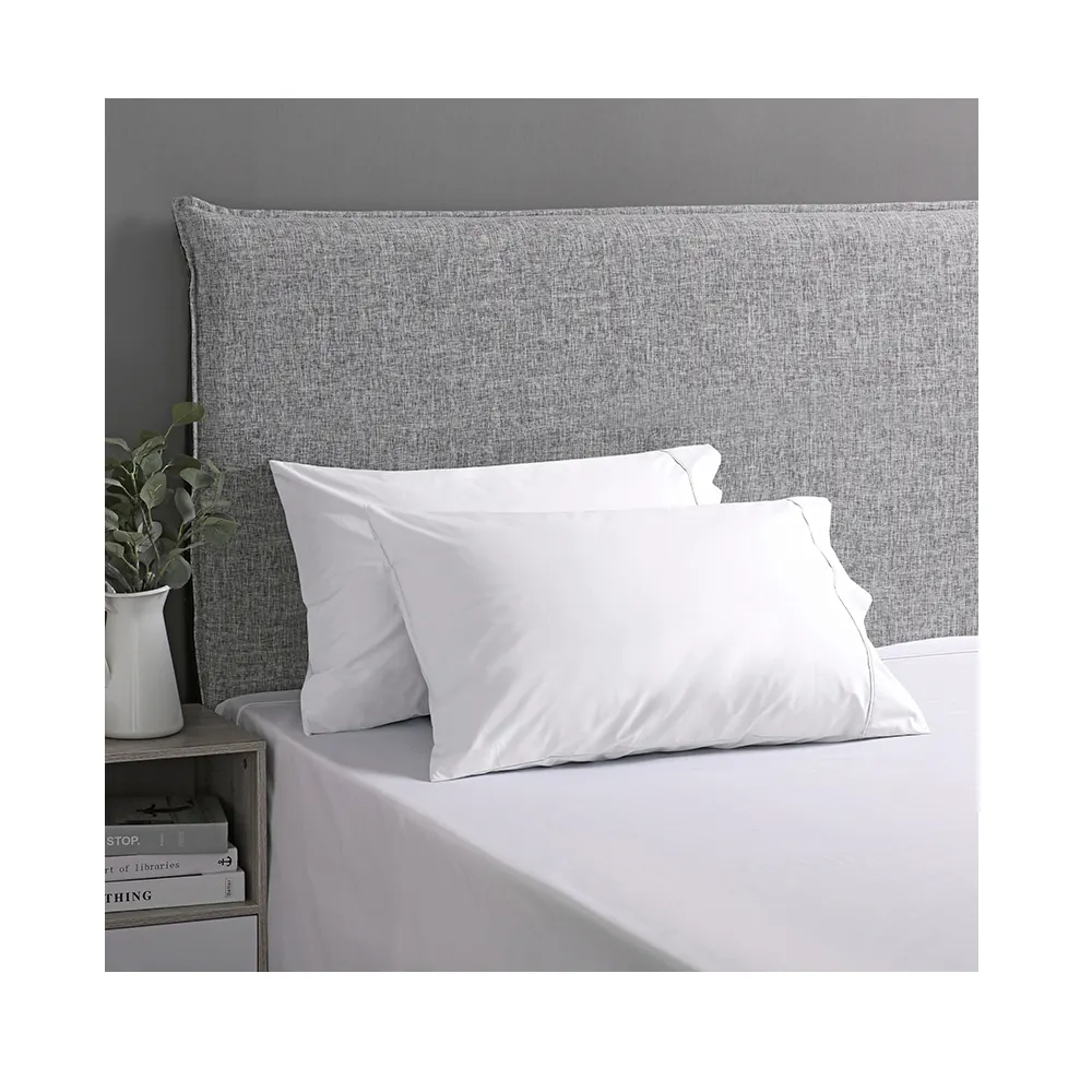 Amazon Classic Style Standard Size Soft Custom Print White Cotton Pillow Cases