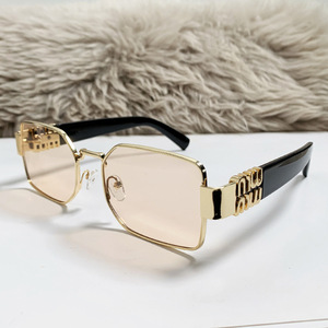 Miao Brand Metal Square <b>Sunglasses</b> UV400 Black Frame Women's Fashion Outdoors Driving Party Wear - Product Image 3