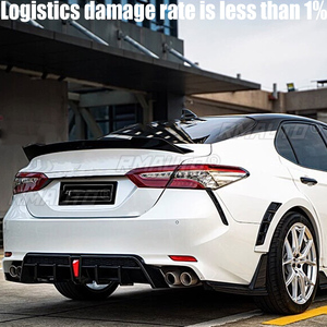 YOFER Style Rear Trunk Lid Spoiler Wing for Toyota Camry SE XSE Sport Model 2018-2023 Glossy Black Tailgate <b>Splitter</b> Trim Kit - Product Image 2