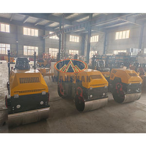 เครื่องยนต์ดีเซลเครื่องอัด Macadam ขนาดเล็กอุปกรณ์ก่อสร้างถนนลูกกลิ้งถนนกลองสั่น - Product Image 6