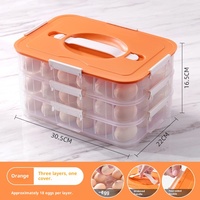 Boîte de rangement moderne pour réfrigérateur en plastique épais, transparente, en PP de qualité alimentaire, pour snacks et œufs, avec couvercle
