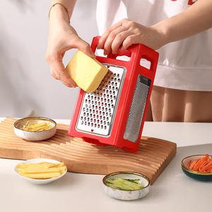 Custom Logo 4 in 1 <b>Kitchen</b> <b>Plastic</b> Fruit & Vegetable Cutter Slicer & Grater Flat Folds Gadgets for Cooking Vegetable Slicer - Product Image 1