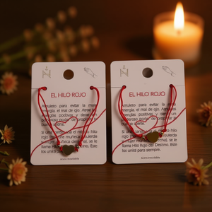 Bracciale El Hilo Rojo in acciaio inossidabile con cuore, fatto a mano, unisex, con ciondoli religiosi, idea regalo, 12 pezzi - Product Image 3