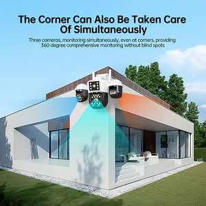 מצלמת אבטחה חיצונית Nighthawk Vision 9MP עם שלוש עדשות, 5G Wifi, ראיית לילה בצבע מלא, זיהוי תנועה מבוסס בינה מלאכותית, מערכת מצלמות CCTV - Product Image 5