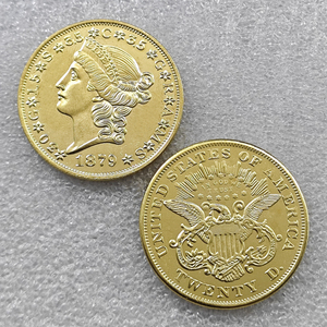 1876,1879 สหรัฐอเมริกา 20 ดอลลาร์ (สองสิบดอลลาร์) เหรียญที่ระลึก ของขวัญ ของตกแต่งบ้าน - Product Image 2