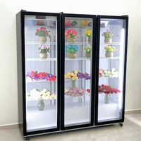 Réfrigérateur commercial à refroidissement par air de 1280 L avec vitrine pour la préservation des fleurs fraîches