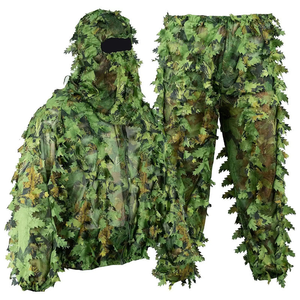 Traje de Camuflaje Ligero con Hojas 3D para Caza, Uniforme de Fatiga con Diseño de Hojas, Sudadera con Capucha para Ocultarse en la Selva - Product Image 3