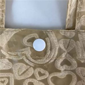 Sac fourre-tout semi-transparent en toile de jute avec logo sac fourre-tout en jute réutilisable - Product Image 6