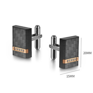 Boutons de manchette en acier inoxydable avec logo personnalisé Fabricant de boutons de manchette en métal argenté vierge Boutons de manchette gravés en français pour chemise homme - Product Image 6