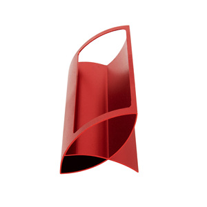 Metal Business Card Holder 4.3x10cm Aluminum Alloy Single Layer Red Office Use - Product Image 4