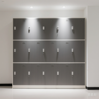 Casier compact en acier inoxydable HPL moderne et écologique à double porte, garantie 5 ans, résistant à l'humidité, au feu et à l'eau, villa