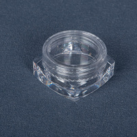 Stock disponible, vente directe d'usine, pot en plastique PS transparent de 3 g pour crème de soin de la peau avec couvercle à vis pour crème pour les yeux et rouge à lèvres