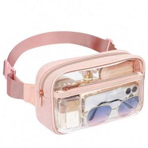 Sac bandoulière/poitrine unisexe en PVC matelassé transparent imperméable, idéal pour le voyage et le sport, collection 2025 – Vente en gros - Product Image 1