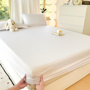 Kích thước tùy chỉnh màu bông sọc Đồng bằng chết vải khách sạn không thấm nước giường phẳng được trang bị tấm - Product Image 2