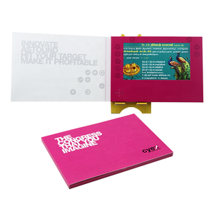 Tarjeta de agradecimiento de lujo, pantalla digital de negocios pequeña, tarjetas de regalo, caja de vídeo, tarjeta de promoción lcd - Product Image 1