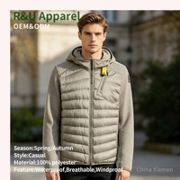 Vestes en duvet pour hommes, vente en gros de vestes matelassées en duvet, vestes en duvet ultra-légères personnalisées pour la randonnée