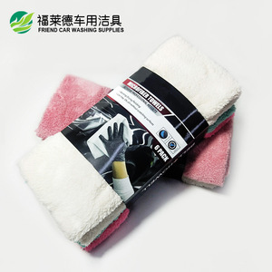Toallas de Microfibra para Lavado de Autos, 30x40cm, 350gsm, Gruesas y Absorbentes, Paños de Limpieza de Color Sólido, Rectangulares - Product Image 3