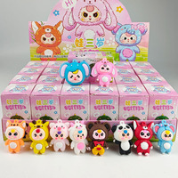 Venta al por mayor figuras Anime niñas lindas bebé tres niños caja ciega cajas misteriosas juguetes personalizados niños