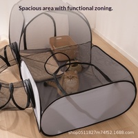 Nouveau Nid pour Chat, Boîte de Reproduction Respirante, Imperméable, Détachable, Lavable, Pliable, Cage Tunnel pour Animaux de Compagnie Toutes Saisons