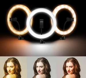 Aro de Luz Profesional Portátil para Fotografía, Iluminación de Alta Calidad para Transmisión en Vivo, Videojuegos y Fotografía, Ajustable - Product Image 4