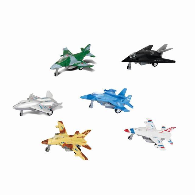 Fighter Die-cast Diecast Toys Die Cast Alloy Pull Back Diecast Airplanes Metal Kids Toy Fighter air Plane Models
