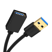 Kabel Adaptor USB3.0 ZHY HL21-C56 5m, Selubung PVC, Konduktor Tembaga Berlapis Timah, AM ke Micro B untuk Transfer Data Printer, Pelindung Jalinan