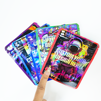 1000 Pièces Sachets Mylar Personnalisés Imprimés 3.5g/7g Anti-Odeur, Anti-Enfant, Refermables, Faible MOQ, Pochette Bonbons Design Ziplock Doypack