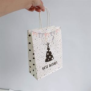 Sacs cadeaux en papier de luxe 22*11*27cm avec poignées pour fête, meilleurs vœux - Product Image 5