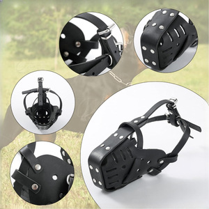 Museruola per Cani in Pelle Bovina, Anti-morso, Anti-abbaio, Anti-impugnatura, per Addestramento, per Pastori Tedeschi e Rottweiler, Direttamente dalla Fabbrica - Product Image 5