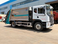 Camion compacteur de déchets Euro 6 14 m³ 4x2 à chargement arrière automatique avec contrôle PLC pour usage municipal