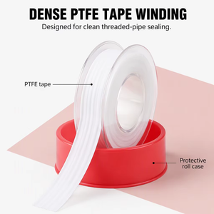 Cinta de PTFE Teflón Impermeable para Grifos, Cinta de PTFE sin <span class=keywords><strong>Pegamento</strong></span> para Cabezales de Ducha, Sellado de Tuberías de Agua - Product Image 6