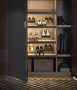 NICOCABINET Armadio su Misura Moderno Grigio Tortora con Finitura Opaca Laccata, 20 Anni di Esperienza sul Mercato - Product Image 4