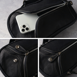 Bolso Bandolera Vertical de Piel de Becerro Genuina para Hombre, Diseño de Marca 2026 - Product Image 6