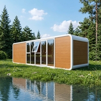Maison préfabriquée portable en forme de cabine Apple, dôme, conteneur, écologique, respirante, style Mid-Century Modern, pour chambre, boutique ou habitation