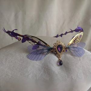 Diadema de Moda para Mujer y Niña NianCan, con Alas de Hada y Tiara de Cristal, Estilo Europeo Americano, para Princesa, Regalo para Festivales - Product Image 3