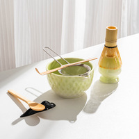 Service à thé Matcha japonais transfrontalier avec bol à bec verseur, fouet à thé en céramique à 100 brins, coffret cadeau pour cérémonie du thé