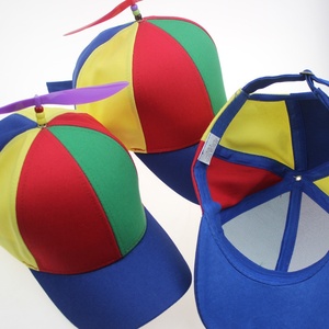 Casquette de baseball créative et amusante pour enfants, en coton, motif libellule, blocs de couleurs arc-en-ciel, bec de canard, éolienne parent-<span class=keywords><strong>enfant</strong></span> respirante - Product Image 4
