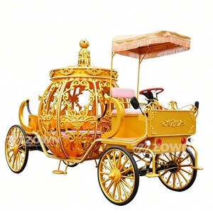 Carruaje de Boda Eléctrico Estilo Princesa Europea, Diseño de Calabaza, Venta Directa de Fábrica, Carruaje de Cenicienta - Product Image 1